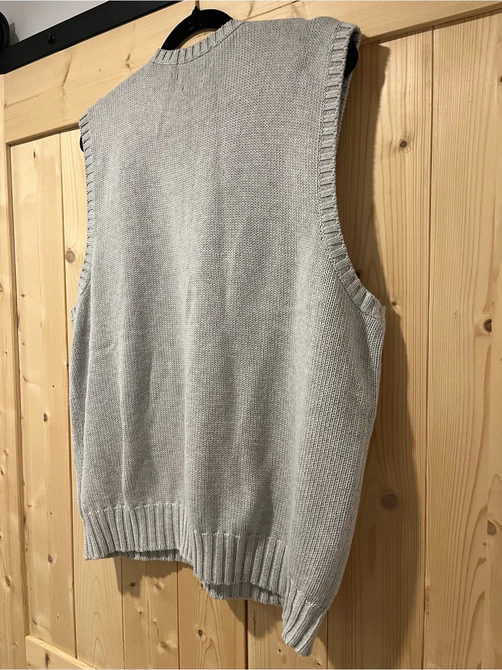 Polo Ralph Lauren Men’s Sweater Vest XL Gray 100% Cotton V-Neck Pony Logo